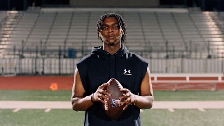 Cam Ward posing for Under Armour after the announcement that he will be the latest athlete to sign with the program. 