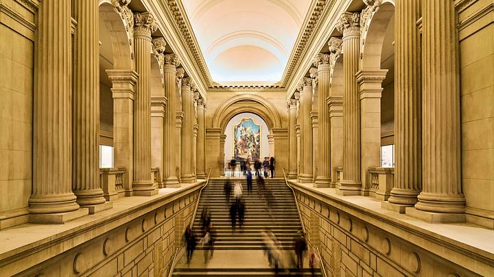 Stairs inside the Metropolitan Museum of Art, New York, NY Stairs inside the Metropolitan Museum of Art, New York, NY