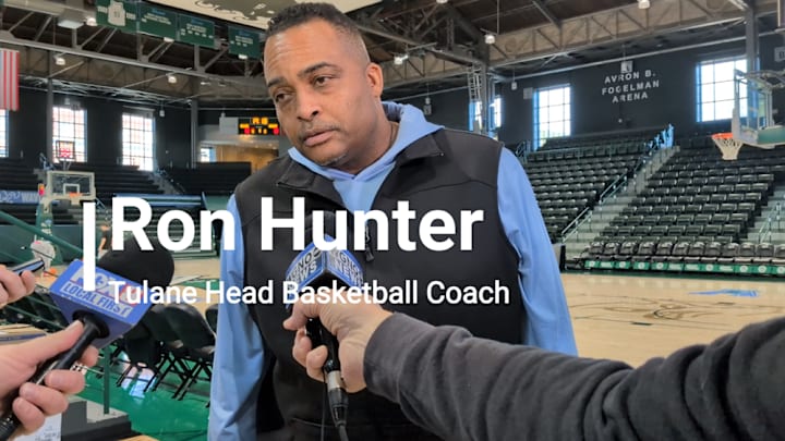 Tulane basketball coach Ron Hunter