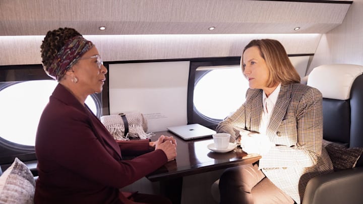 Chicago Med - Season 11 - S. Epatha Merkerson as Sharon Goodwin, Orlagh Cassidy as Miranda Lewis 