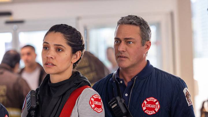 Chicago Fire - Miranda Rae Mayo as Stella Kidd, Taylor Kinney as Kelly Severide Chicago Fire - Miranda Rae Mayo as Stella Kidd, Taylor Kinney as Kelly Severide