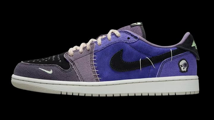 purple holographic jordans