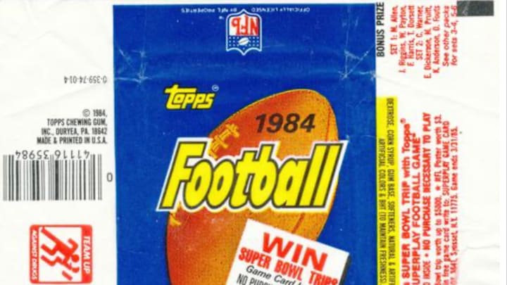 1984 Topps Football Wax Wrapper