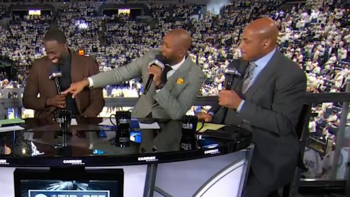 Draymond Green, Kenny Smith and Charles Barkley ahead of Dallas Mavericks vs. Minnesota Timberwolves Game 1 Draymond Green, Kenny Smith and Charles Barkley ahead of Dallas Mavericks vs. Minnesota Timberwolves Game 1
