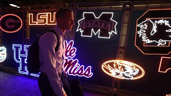 Alabama Head Coach Nate Oats arrives at Bridgestone Arena in Nashville, TN on Friday, Mar 15, 2024. Alabama Head Coach Nate Oats arrives at Bridgestone Arena in Nashville, TN on Friday, Mar 15, 2024.