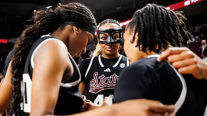 Mississippi State Forward Madison Francis (#40) during the game between the Texas A&M Aggies and the Mississippi State Bulldogs at Reed Arena in College Station, TX.