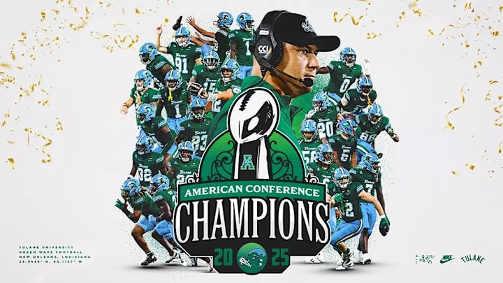 Tulane Football 2025 American Conference Champion Tulane Football 2025 American Conference Champion