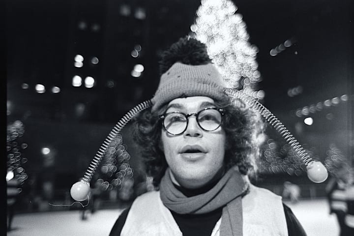 Saturday Night Live Bumble Bee Al Franken ice skating at Rockefeller Center