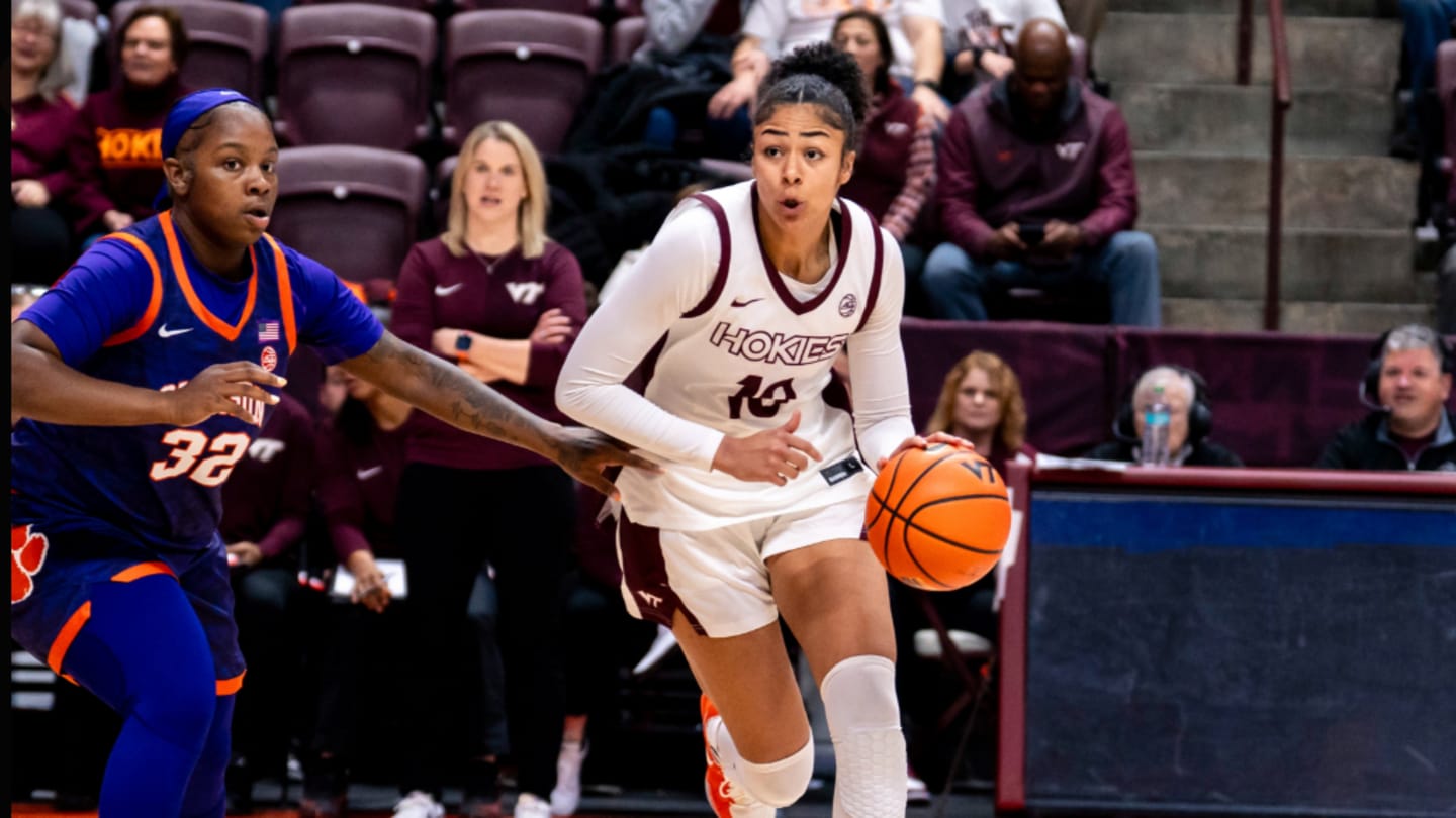 Virginia Tech Women's Basketball Rallies Late for 71-68 Victory Over Clemson