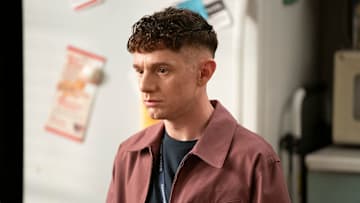 CHRIS PERFETTI looking shocked from Abbott Elementary