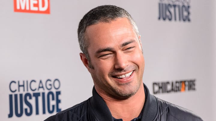 Taylor Kinney laughing on the red carpet Taylor Kinney laughing on the red carpet