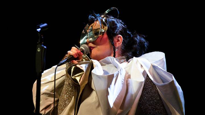 Bjork is pictured Bjork is pictured