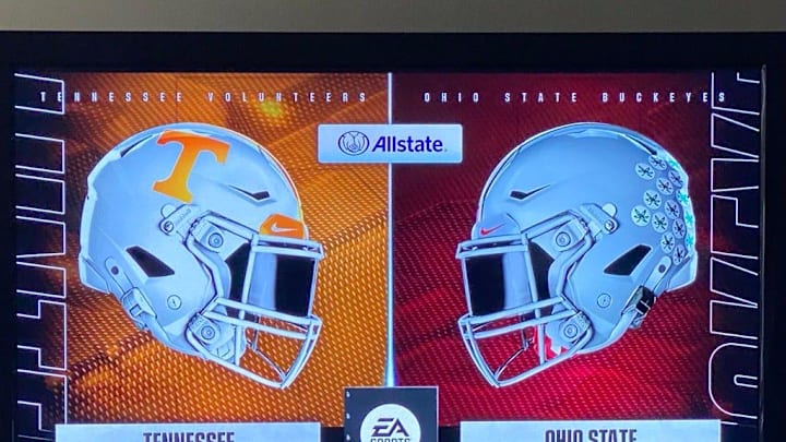 The No. 9 Tennessee Volunteers will travel to Columbus, Ohio, to play the No. 8 Ohio State Buckeyes in the first round of the College Football Playoff. Here's who EA Sports College Football 25 predicts will win based on 100 simulations of the matchup.