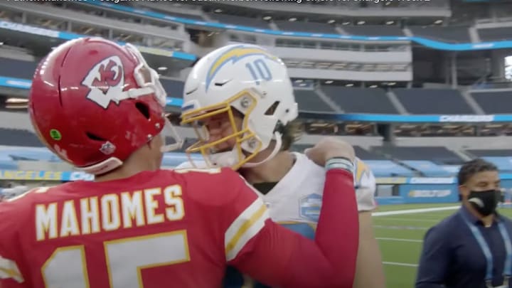 Patrick Mahomes and Justin Herbert match up in Week 15 in a rematch from Week 3 when the Chargers beat the Chiefs on the road at Arrowhead Stadium.
