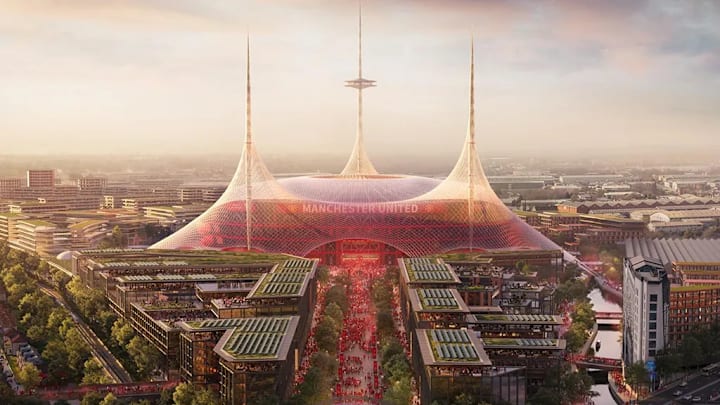 Manchester United's proposed new stadium.
