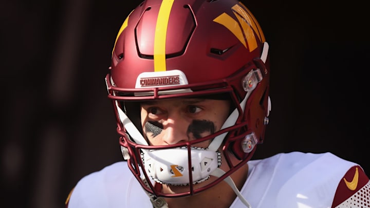 SANTA CLARA, CALIFORNIA - DECEMBER 24: Dax Milne #15 of the Washington Commanders warms up before the game against the San Francisco 49ers at Levi's Stadium on December 24, 2022 in Santa Clara, California.