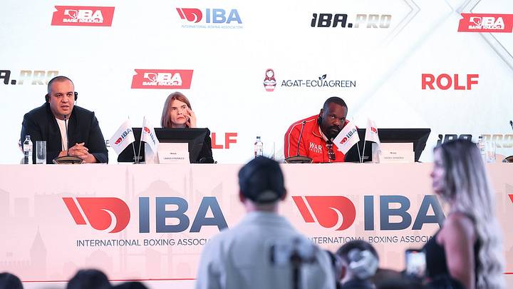 Umar Kremlev and Derek Chisora took part in the IBA's Istanbul press conference.