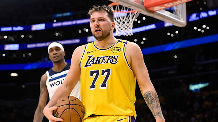 Luka Doncic had 31 points in the Lakers' Game 2 win over the Timberwolves. 
