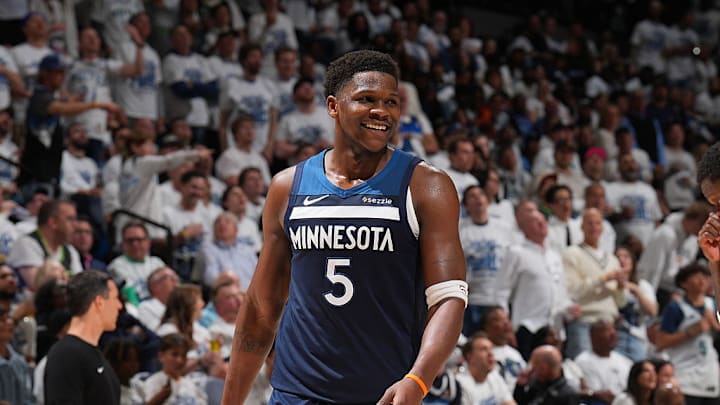 Minnesota Timberwolves guard Anthony Edwards scored a team-high 30 points in a 143–101 win over the Oklahoma City Thunder.