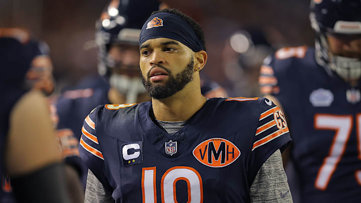 Bears quarterback Caleb Williams showed some improvement during Chicago's Week 1 loss to the Vikings.