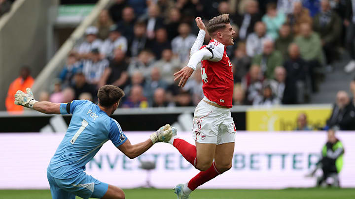 Arsenal thought they’d won a first half penalty.