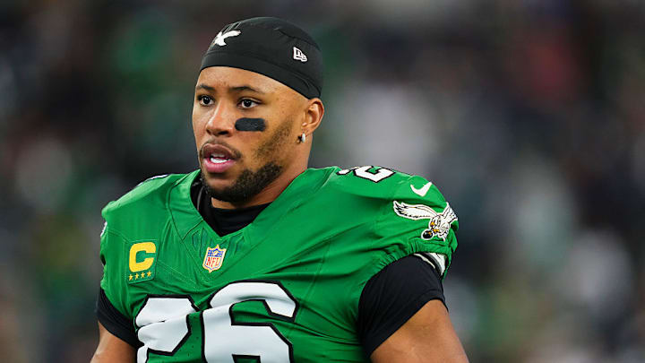 Eagles running back Saquon Barkley has had just one 100-yard rushing game this season.