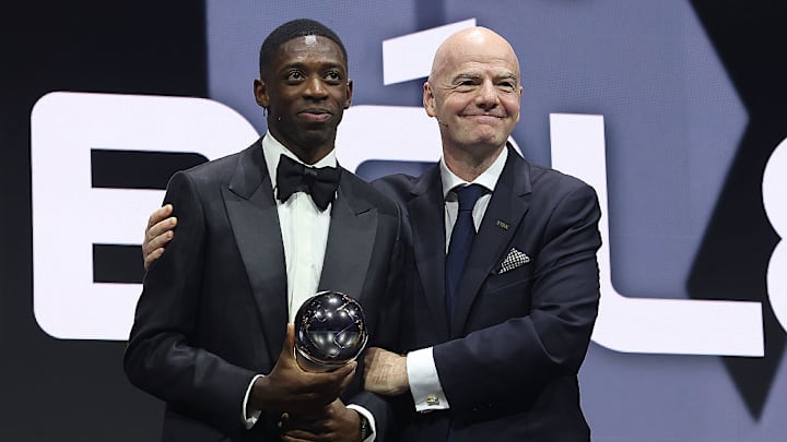 Ousmane Dembélé got his hands on another trophy. Ousmane Dembélé got his hands on another trophy.