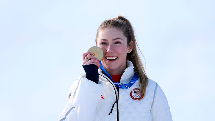Shiffrin won gold in the women's slalom, her best event.