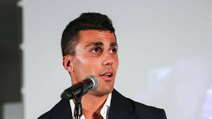 Rodri was unveiled by Barcelona after completing a $69 million transfer from Manchester City. Rodri was unveiled by Barcelona after completing a $69 million transfer from Manchester City.