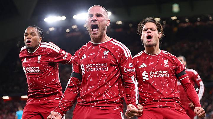 Alexis Mac Allister (center) bagged the winner for Liverpool. Alexis Mac Allister (center) bagged the winner for Liverpool.
