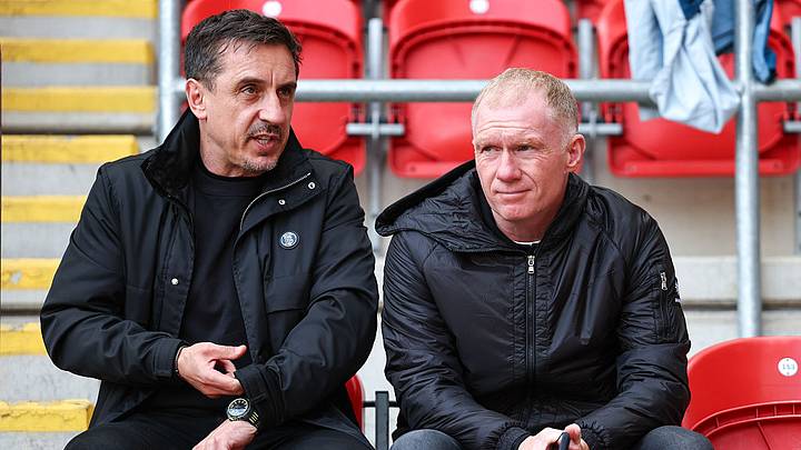 Paul Scholes (R) isn’t sold on a Man Utd player endorsed by Sir Alex Ferguson.