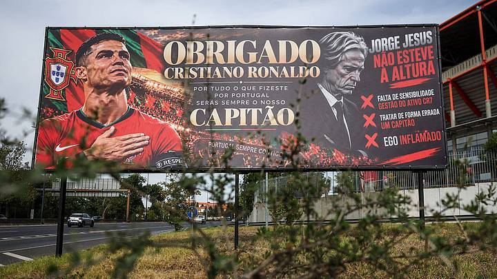 Furious Fans Fight Back With Bold Cristiano Ronaldo Billboards, Blasting Portugal and Jorge Jesus