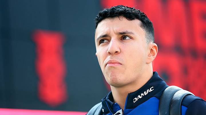 El piloto francés Isack Hadjar, de Red Bull Racing, en el Autódromo Hermanos Rodríguez. 