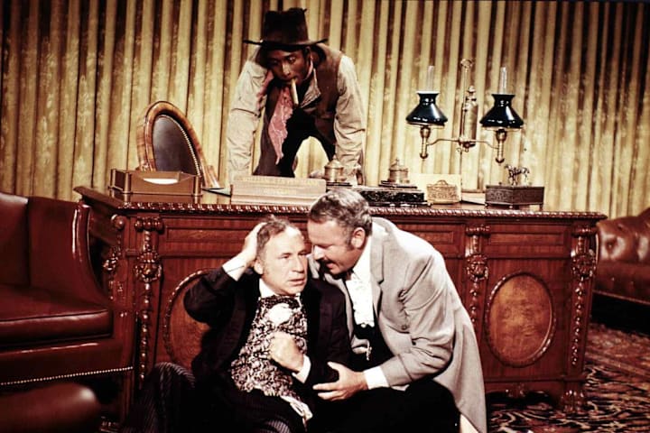 A scene from 'Blazing Saddles' (1974).