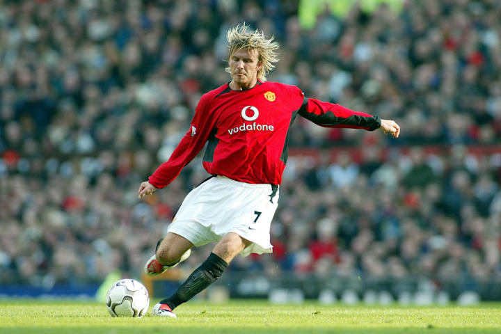 David Beckham of Manchester United David Beckham of Manchester United