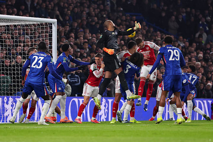 อาร์เซนอลทำประตูจากคอร์เนอร์คิกกับเชลซี