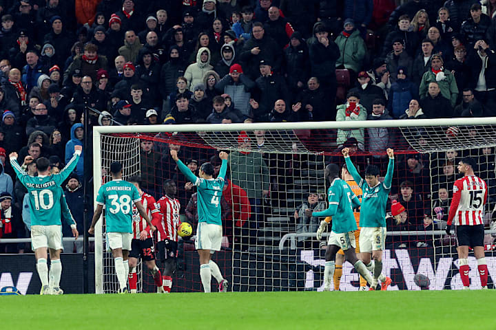 Liverpool players celebrating victory