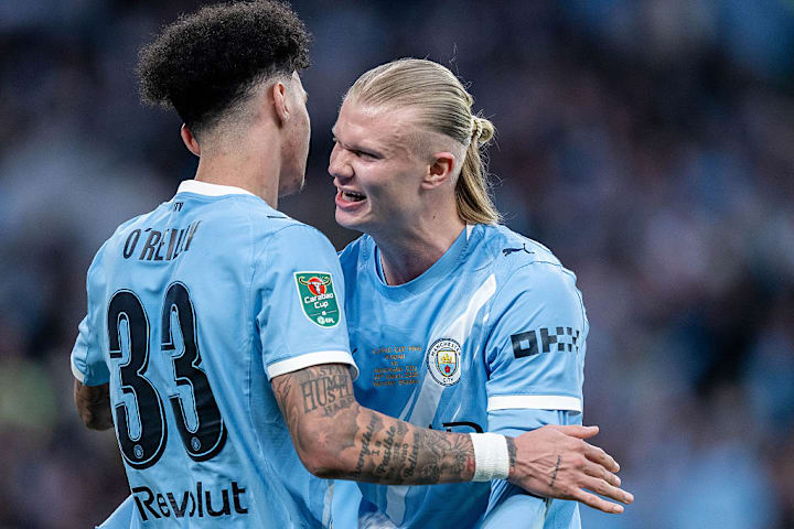 Nico O'Reilly, Erling Haaland