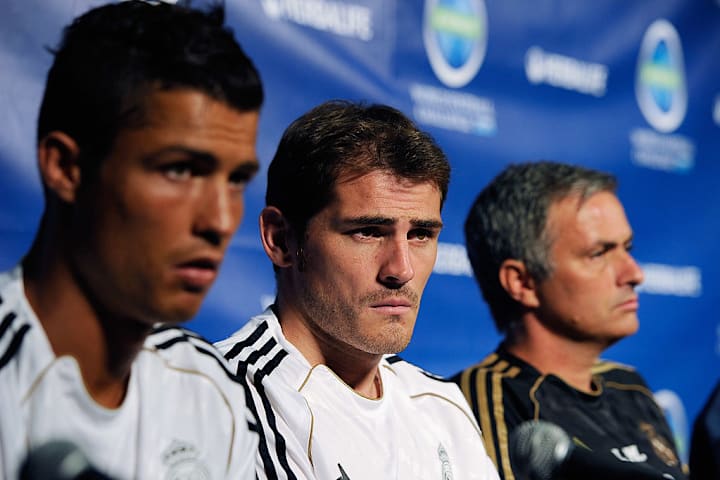 Cristiano Ronaldo, Iker Casillas, José Mourinho