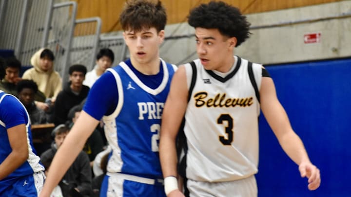 Bryce Smith and Bellevue held off Seattle Prep, 64-53, to advance to 2025 Sea-King District championship game.