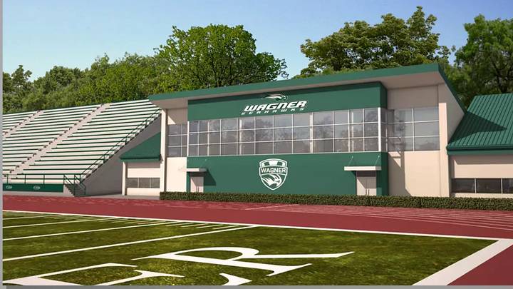 Wagner has a 3,700-seat football stadium, but there are plans to expand it Wagner has a 3,700-seat football stadium, but there are plans to expand it