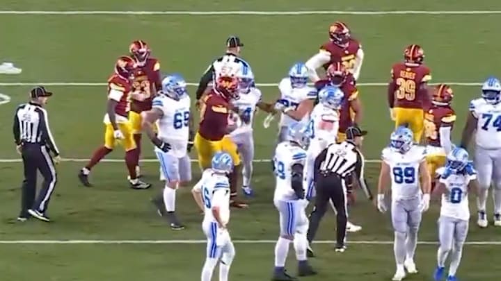 Commanders DT Daron Payne was ejected from Sunday’s game after throwing a punch at Amon-Ra St.