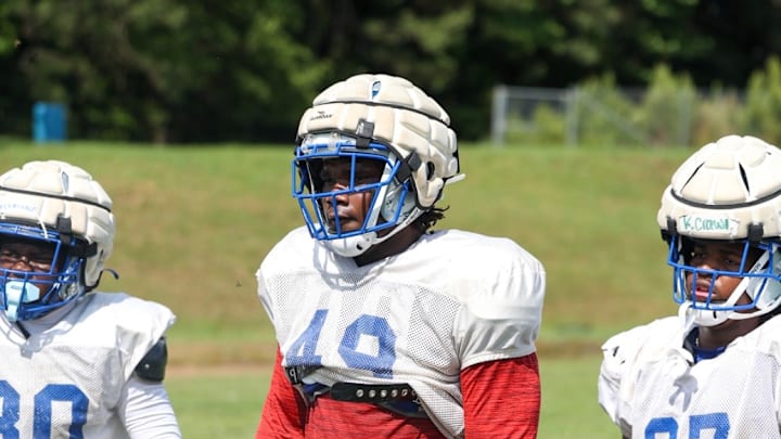 Justus Terry at practice