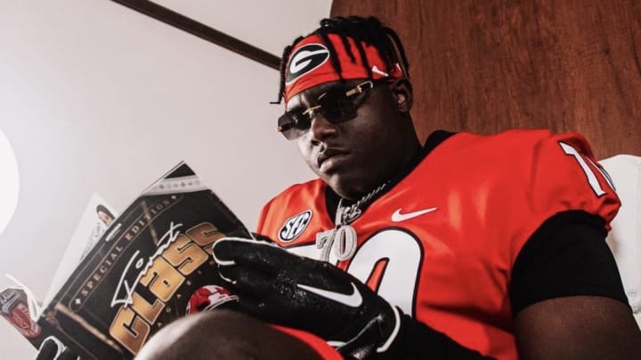 David Sanders Jr. on his official visit to Georgia. 