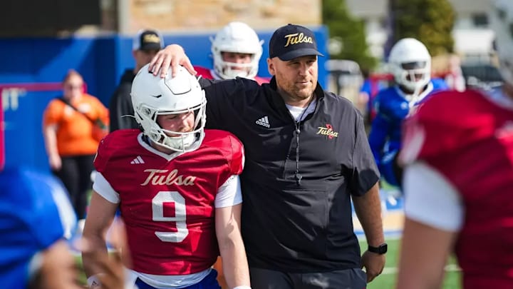 Brad Robbins was the offensive coordinator and quarterbacks coach with the University of Tulsa in 2025.