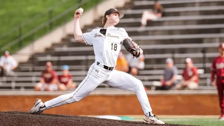 Wake Forest Demon Deacons RHP Chris Levonas had a fantastic outing against the Florida State Seminoles on Saturday, March 14, at David F. Couch Ballpark in Winston-Salem, North Carolina. Wake Forest Demon Deacons RHP Chris Levonas had a fantastic outing against the Florida State Seminoles on Saturday, March 14, at David F. Couch Ballpark in Winston-Salem, North Carolina.