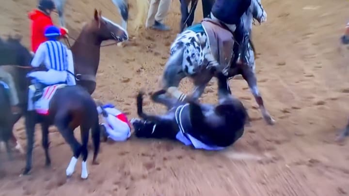 Great White was a late scratch after a scary moment shortly before the race began. 