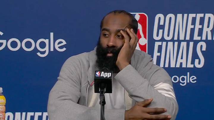 James Harden and the Cavs were swept by the Knicks in the Eastern Conference finals. 