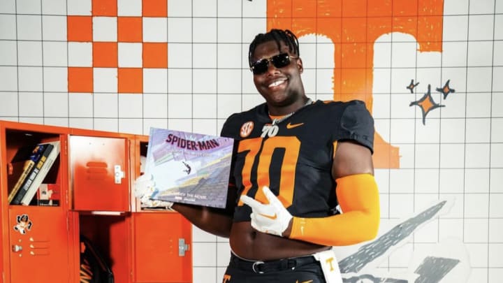 2025 5-star OT David Sanders Jr. during an unofficial visit to Tennessee. (Photo courtesy of David Sanders Jr.)