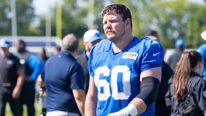 Detroit Lions offensive lineman Graham Glasgow. Detroit Lions offensive lineman Graham Glasgow.